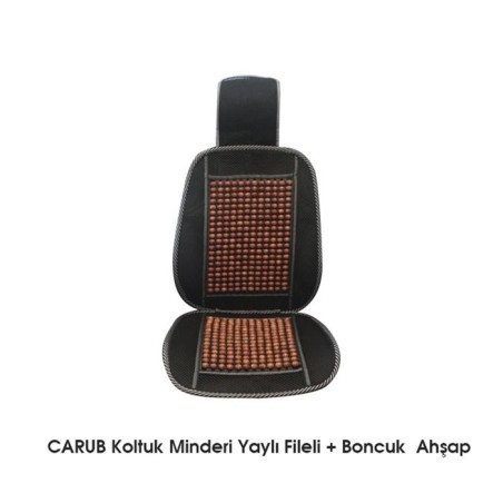 MİNDER TERLETMEZ YAYLI FİLELİ ORTEPEDİK BONCUKLU AHŞAP KAHVERENGİ 4804