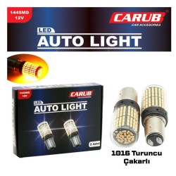 AMPÜL 1016 LED 12V 44 LED SMD DÜZ-ÇAKAR ŞEFFAF TURUNCU 0404052 CARUB
