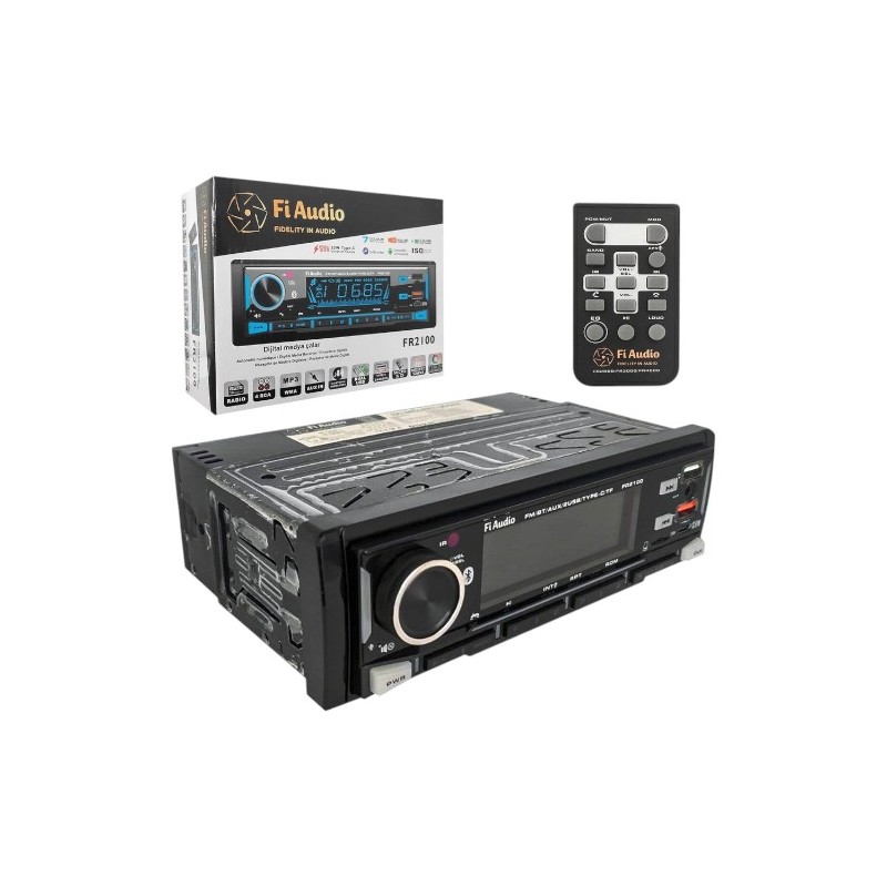 OTO TEYP FİAUDIO MP3 PLAYER USB-SD-FM UZAKTAN KUM. FR 2100 FR-2100 Fİ