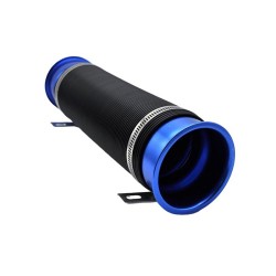 PERFORMANS HAVA FİLTRE BORUSU SPİRALLİ AKORDİON KIKIRDAK 76MM SİYAH 46