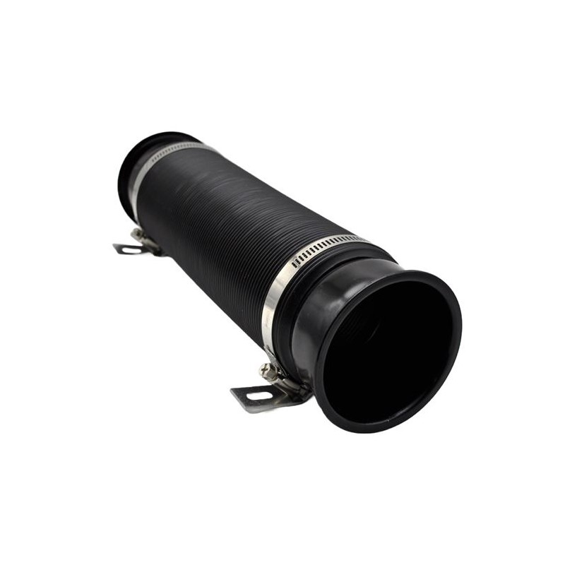 PERFORMANS HAVA FİLTRE BORUSU SPİRALLİ AKORDİON KIKIRDAK 76MM SİYAH 46