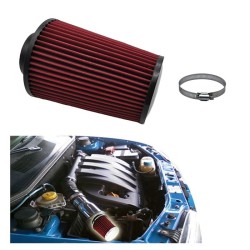 PERFORMANS HAVA FİLTRE BÜYÜK KONİK SİVRİ 76MM 24CM KIRMIZI 4686340 CAR