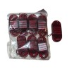 SİDE MARKER LAMBA MERCEKLİ 3 LEDLİ TOMBUL PARMAK KIRMIZI 28X66MM 12-24