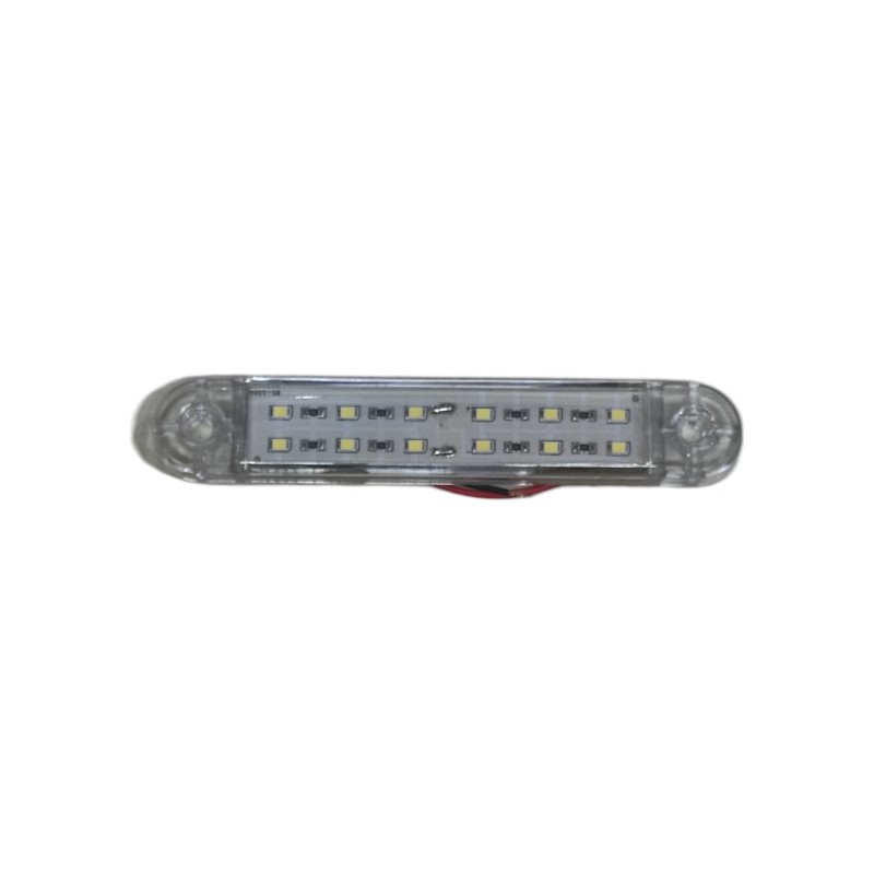 LEDLİ LAMBA ÇİFT SIRA PARMAK LAMBA 12 LED ÇAKARLI BEYAZ 22X132MM 12-24