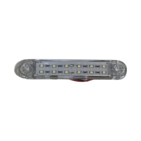 LEDLİ LAMBA ÇİFT SIRA PARMAK LAMBA 12 LED ÇAKARLI BEYAZ 22X132MM 12-24