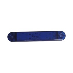 LEDLİ LAMBA ÇİFT SIRA PARMAK LAMBA 12 LED ÇAKARLI MAVİ 22X132MM 12-24V