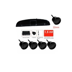 PARK SENSÖRÜ EKRANLI YARIM AY 4 GÖZLÜ 22MM NORMAL SİYAH GUARD PS-LD-00