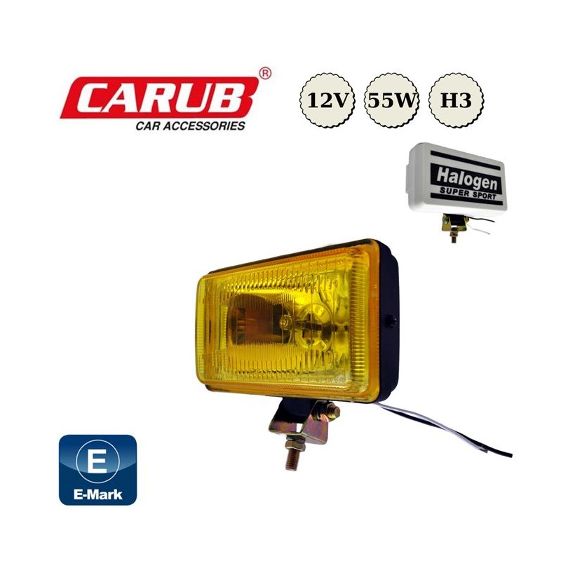 SİS LAMBASI DİKDÖRTGEN KAPAKLI COMET 450 SARI 161x90MM 3009551 CARUB