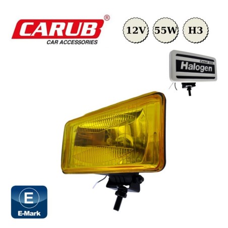 SİS LAMBASI DİKDÖRTGEN KAPAKLI COMET 550 SARI 195X95MM 3009554 CARUB