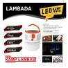 KAMP FENERİ GÜNEŞ ENERJİLİ 10W ŞARZLI 3 FONKSİYONLU ÇAKARLI BEYAZ LAMB