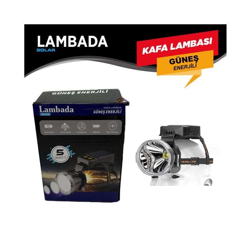 KAFA LAMBASI YUVARLAK GÜNEŞ ENERJİLİ ŞARZLI COB LED 5W LAMBADA 4456036