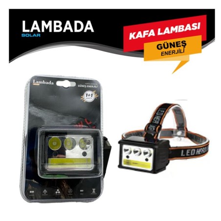 KAFA LAMBASI DİKDÖRTGEN GÜNEŞ ENERJİLİ ŞARZLI COB LED 1W LAMBADA 5 FON