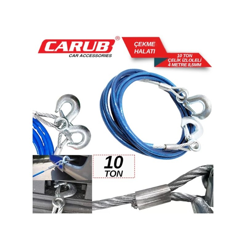 ÇELİK ÇEKİ HALATI İZOLELİ 10 T0N 1720510 CARUB