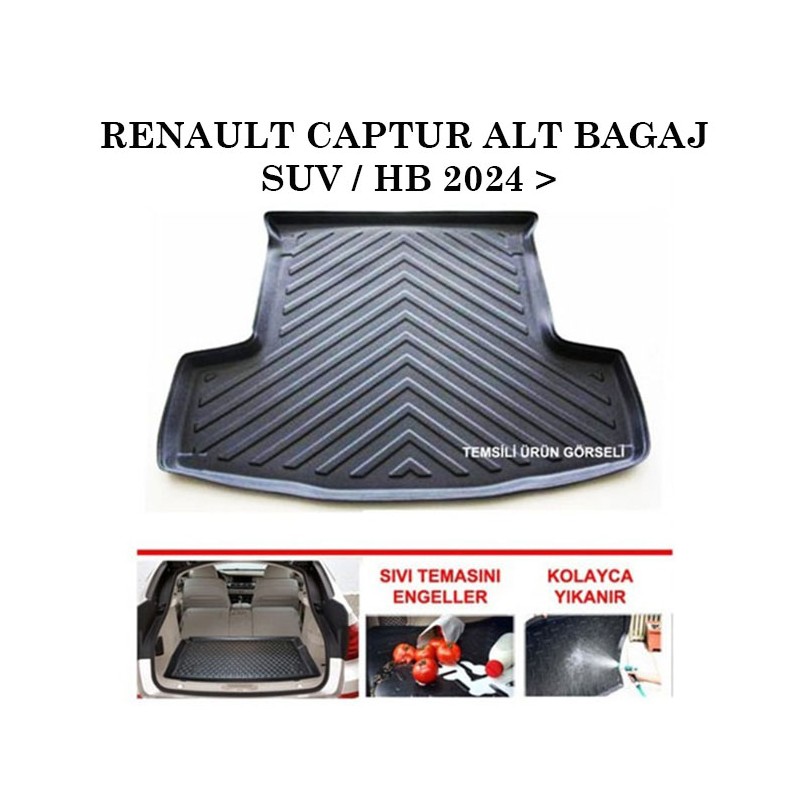 BAGAJ HAVUZU RENAULT CAPTUR ALT BAGAJ SUV / HB 2024 SONRASI BH6147K KU