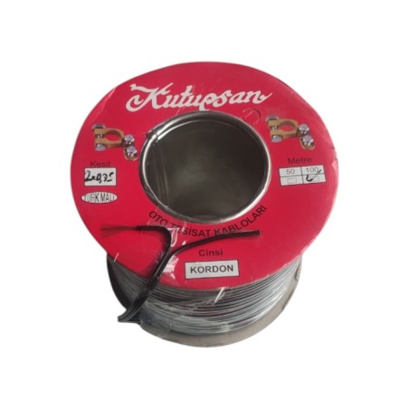 KABLO KORDON HOPARLÖR 2X1 KIRMIZI/SİYAH AKSAN 553-044 KUTUPSAN