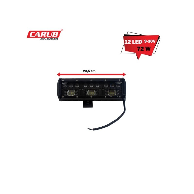 ÇALIŞMA LAMBASI OFF-ROAD DİKDÖRTGEN MERCEKLİ PROJEKTÖR TİP 9-30V 12 LE