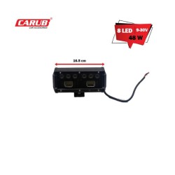 ÇALIŞMA LAMBASI OFF-ROAD DİKDÖRTGEN MERCEKLİ PROJEKTÖR TİP 9-30V 8 LED