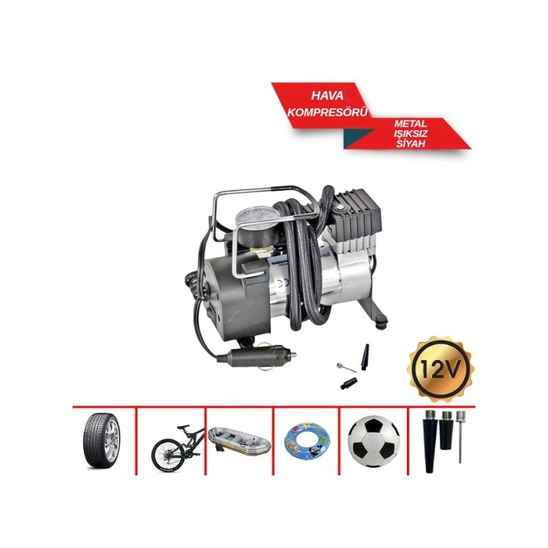 KOMPRESÖR TEK PİSTON METAL SİYAH IŞIKSIZ SUNMİLD 2491050 CARUB