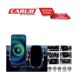 TELEFON TUTUCU HAVALANDIRMA 360 DÖNERLİ KABLOSUZ ŞARJLI 5901834 CARUB