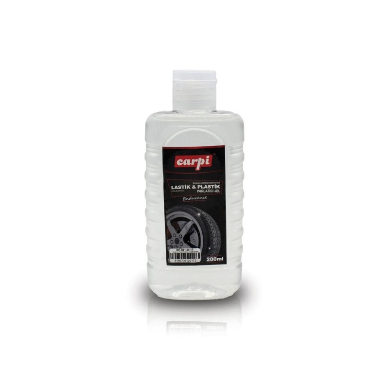 OTO BAKIM TEMİZLİK LASTİK VE PLASTİK PARLATICI JEL 200ML CARUB 0912017