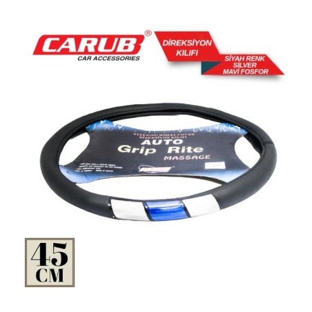 DİREKSİYON KILIFI 45CM FOSFORLU GRİ-MAVİ 1830249 CARUB