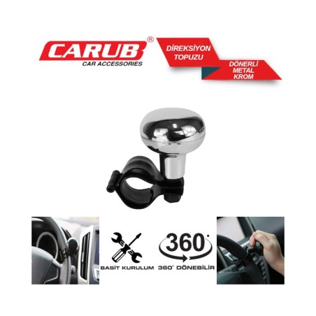 DİREKSİYON TOPUZU METAL LÜX KROM 2052215 CARUB