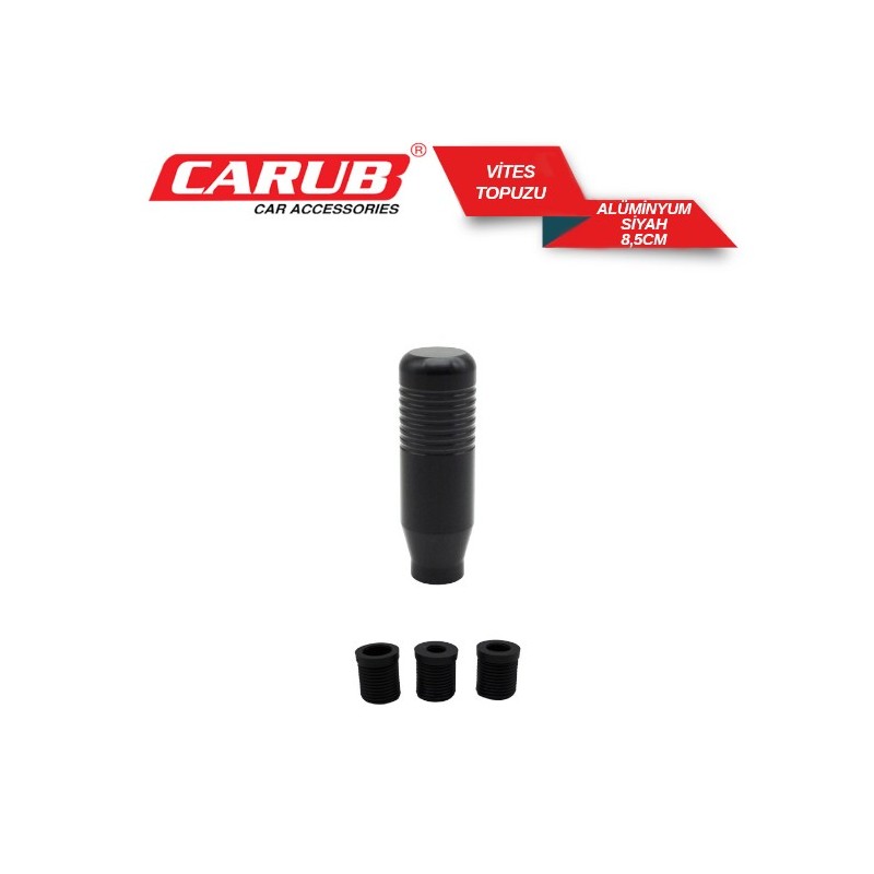 VİTES TOPUZU METAL ALÜMİNYUM SİYAH BOY:85MM 6219306 CARUB