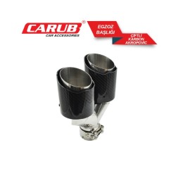 EGSOZ UCU ÇİFTLİ YUVARLAK DÜZ KESİK İÇİ BOŞ LÜX AKRAPOVİC 2162150 CARU