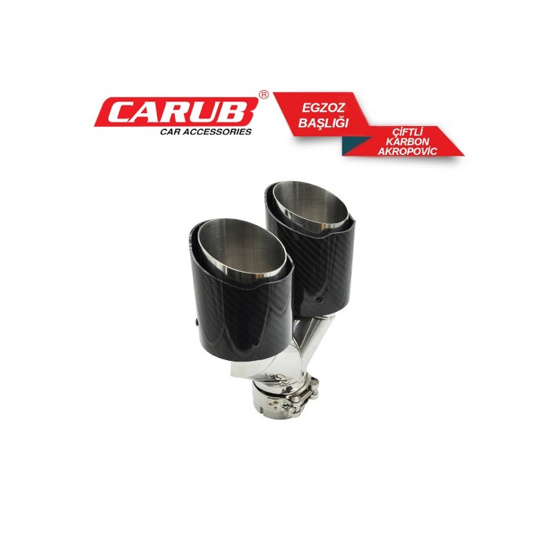 EGSOZ UCU ÇİFTLİ YUVARLAK DÜZ KESİK İÇİ BOŞ LÜX AKRAPOVİC 2162150 CARU