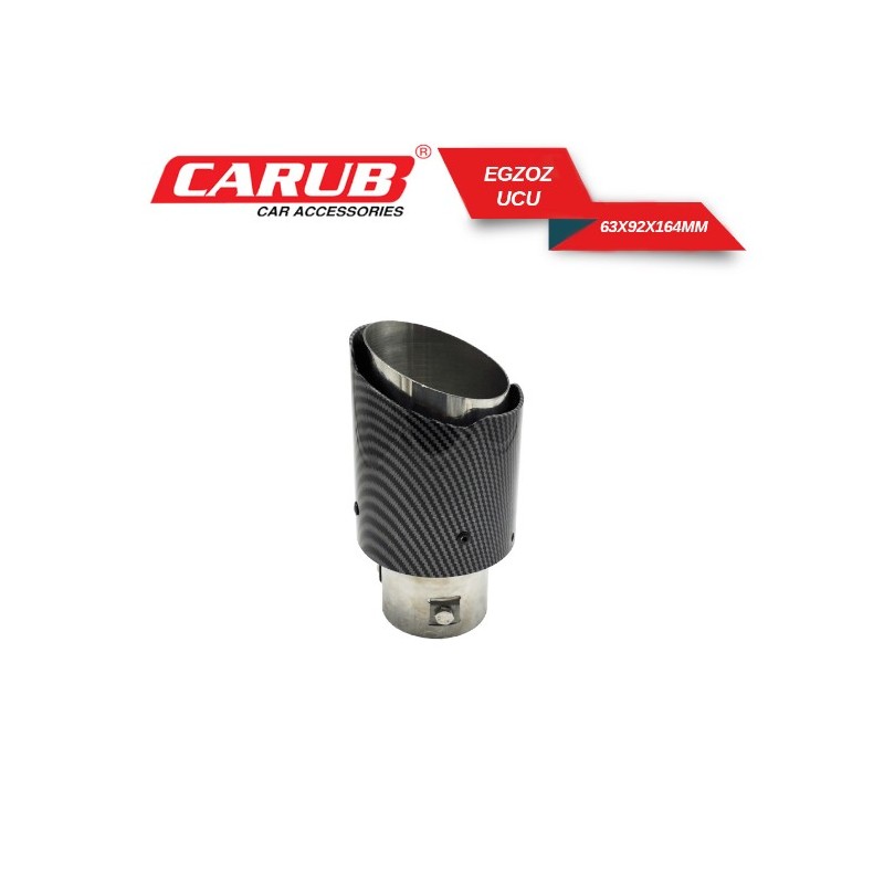EGSOZ UCU YUVARLAK CARBON GİRİŞ 60MM ÇIKIŞ 92X164MM 2162151 CARUB