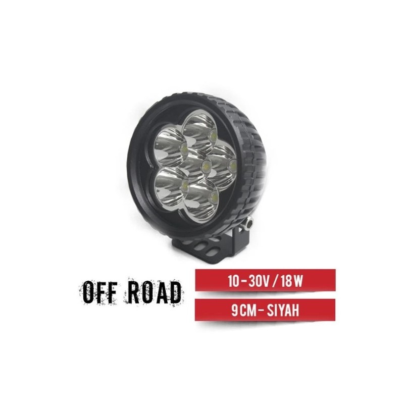 ÇALIŞMA LAMBASI OFF-ROAD YUVARLAK 12-36V 6 LED 18W 90MM 4203231 CARUB