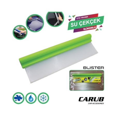 OTO BAKIM TEMİZLİK ÇEK ÇEK SİLİKONLU 30X10CM YEŞİL 0922538 CARUB