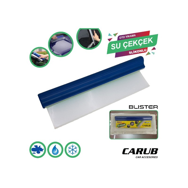 OTO BAKIM TEMİZLİK ÇEK ÇEK SİLİKONLU 30X10CM MAVİ 0922539 CARUB