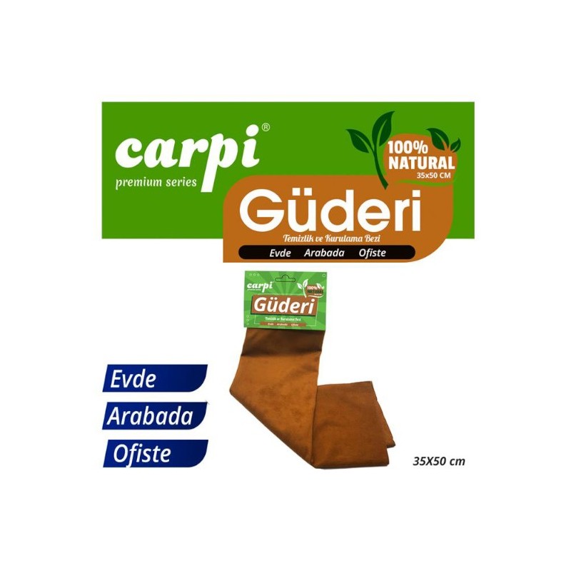 OTO BAKIM FİBER BEZ GÜDERİ NATURAL LÜX 50X35CM KÜÇÜK 2420118 CARUB