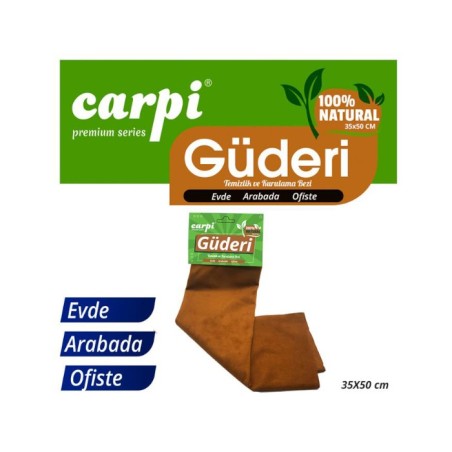 OTO BAKIM FİBER BEZ GÜDERİ NATURAL LÜX 50X35CM KÜÇÜK 2420118 CARUB
