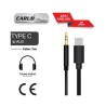 AUX KABLO 1M SİYAH STEREO TYPE-C AUX 5901894 CARUB