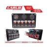 ANAHTAR PANEL MARİNE SWİTCH 6LI USB-ÇAKMAK-VOLTMETRE KIRMIZI 4630153 C