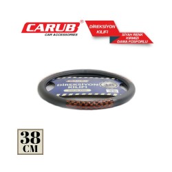 DİREKSİYON KILIFI 38CM FOSFORLU DAMALI KIRMIZI 1832027 CARUB