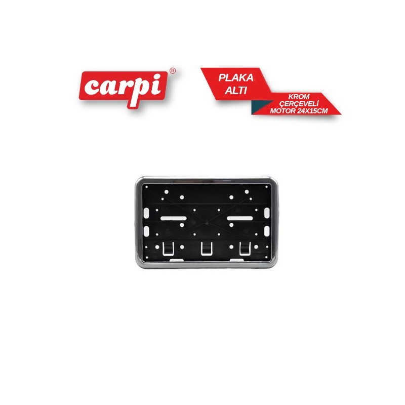 PLAKALIK PLASTİK KARE ÇERÇEVELİ GEÇME KROM 24X15CM MOTOR (MOTOSİKLET)