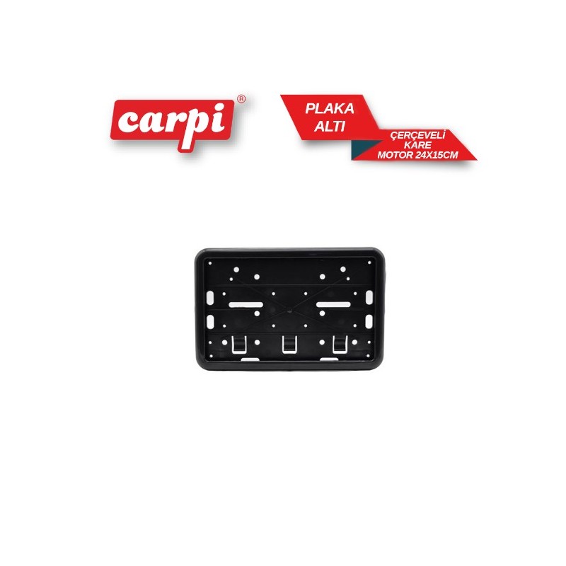 PLAKALIK PLASTİK KARE ÇERÇEVELİ GEÇME SİYAH 24X15CM MOTOR (MOTOSİKLET)