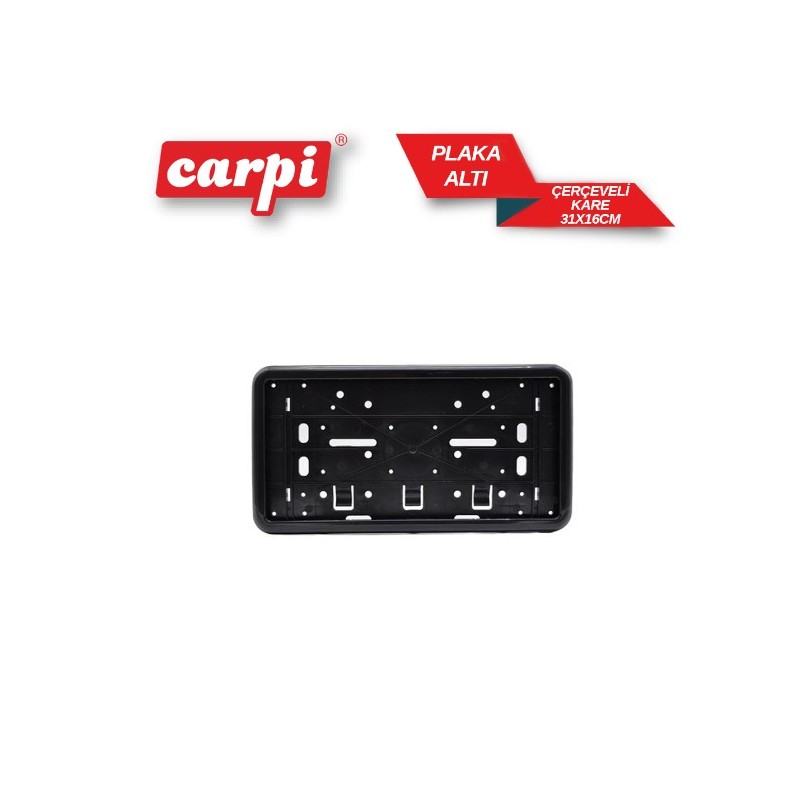 PLAKALIK PLASTİK KARE ÇERÇEVELİ GEÇME SİYAH 31X16CM (OTOMOBİL) MEFSA 5