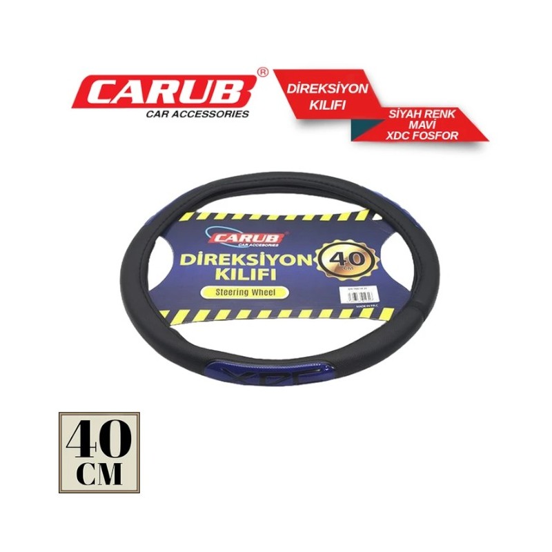 DİREKSİYON KILIFI 40CM FOSFORLU MAVİ 1841431 CARUB