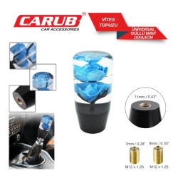 VİTES TOPUZU ÜNİVERSAL POLYESTER GÜLLÜ MAVİ BOY:100MM 6219301 CARUB