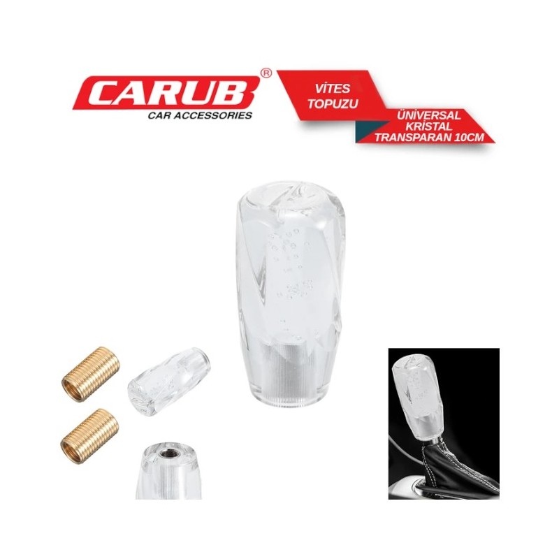 VİTES TOPUZU ÜNİVERSAL POLYESTER KRİSTAL ŞEFFAF BOY:100MM 6219304 CARU