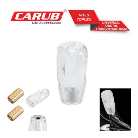 VİTES TOPUZU ÜNİVERSAL POLYESTER KRİSTAL ŞEFFAF BOY:100MM 6219304 CARU