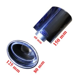 EGSOZ UCU OVAL KROM FİLTRELİ UZUN SAĞ KESİK 60X120MM PASLANMAZ UES 510
