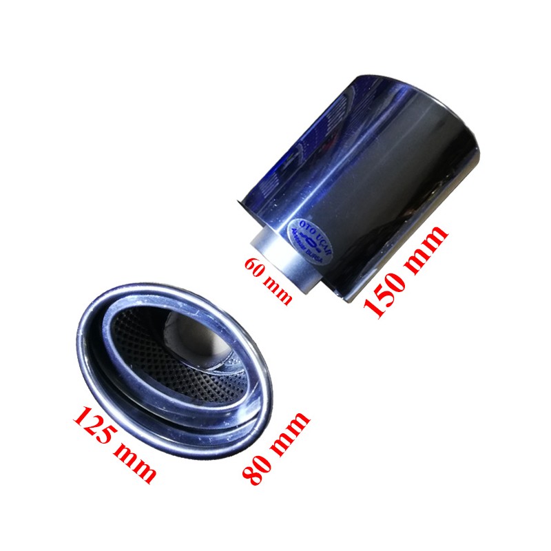 EGSOZ UCU OVAL KROM FİLTRELİ UZUN SAĞ KESİK 60X120MM PASLANMAZ UES 510