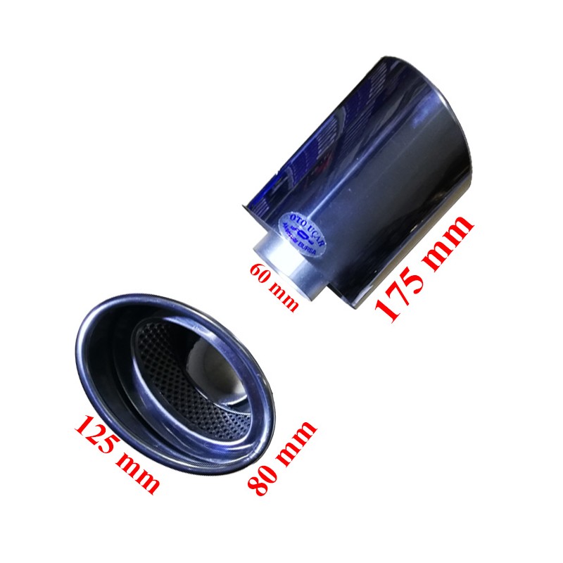 EGSOZ UCU OVAL KROM FİLTRELİ UZUN SOL KESİK 60X120MM PASLANMAZ UES 511