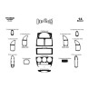 MAUN KAPLAMA HYUNDAI ACCENT ADMİRA 01-05 MAUN 14PRÇ 34381 MERİÇ