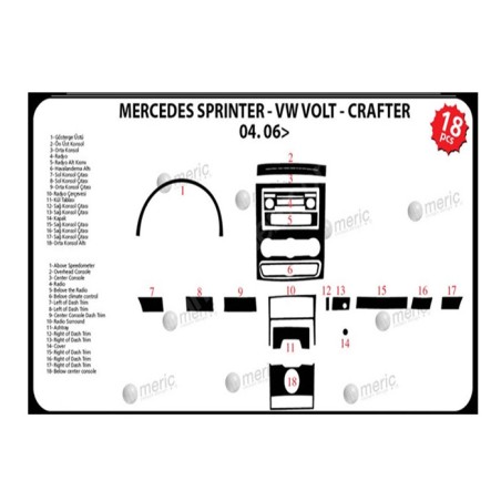 MAUN KAPLAMA CRAFTER-SPRİNTER 06-19 MAUN 18PRÇ 36734 MERİÇ